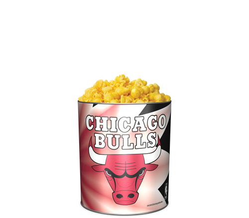 Garrett Popcorn Shops Buttery in Classic Chicago Bulls Sport Tin